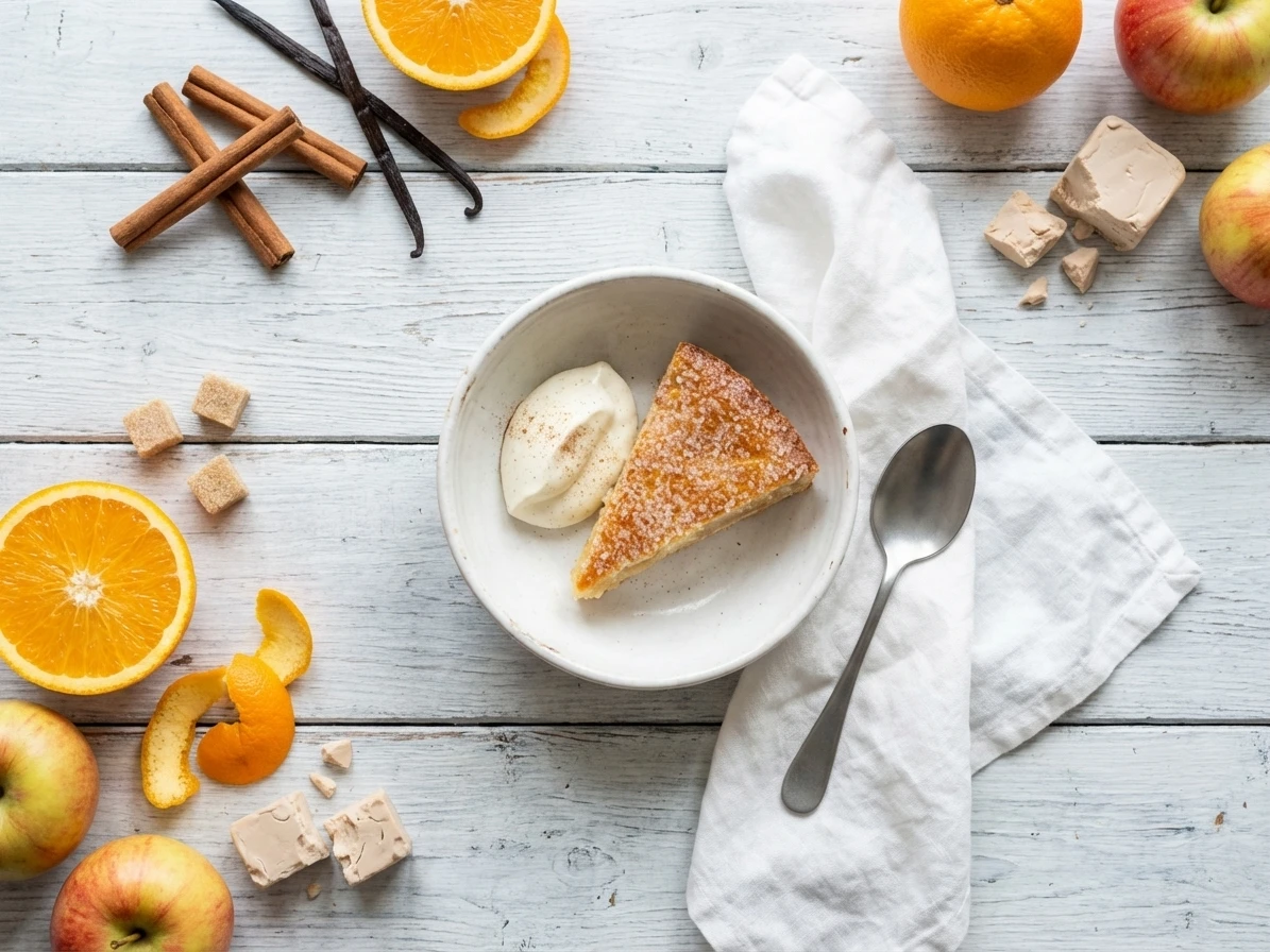 Appeltaart met vanilleroom