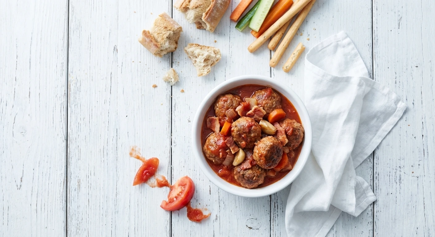 Balletjes in tomatensaus