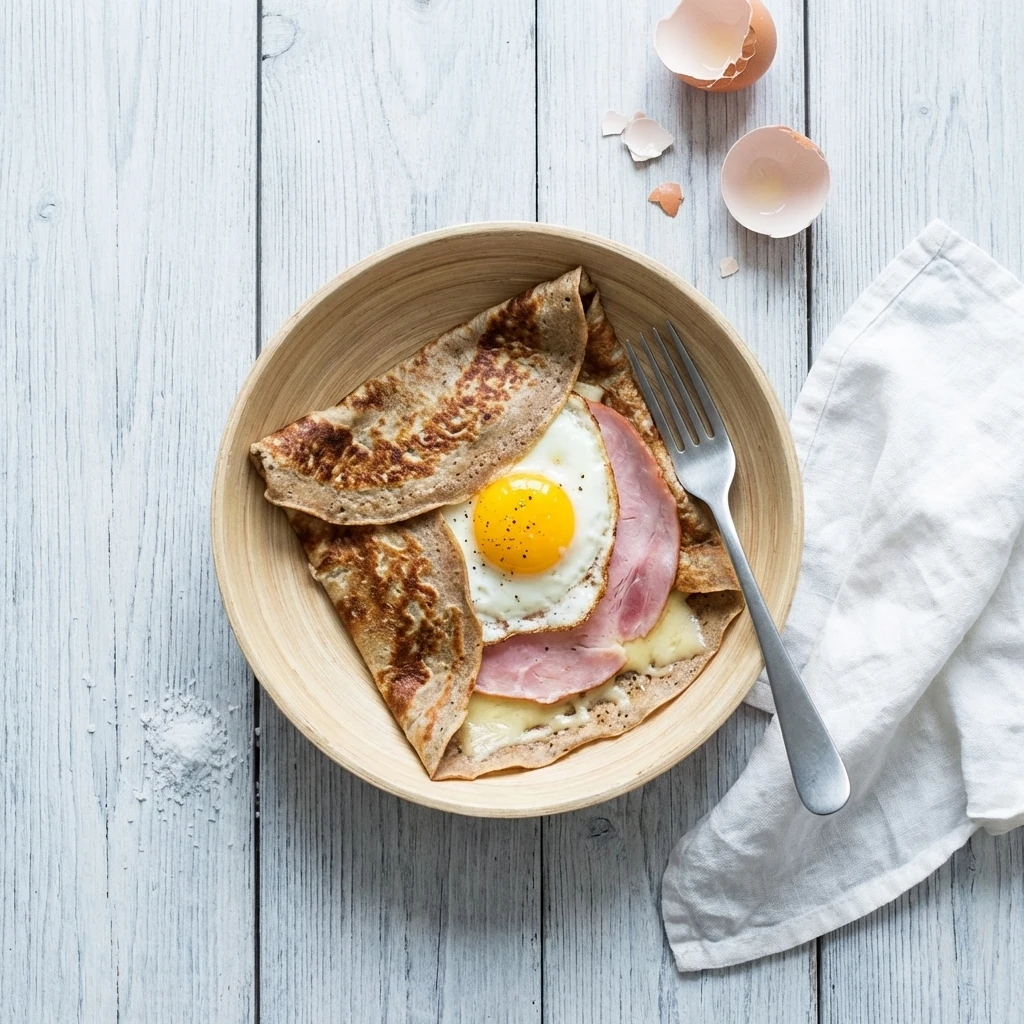 Galette Bretonne met ham, ei en kaas