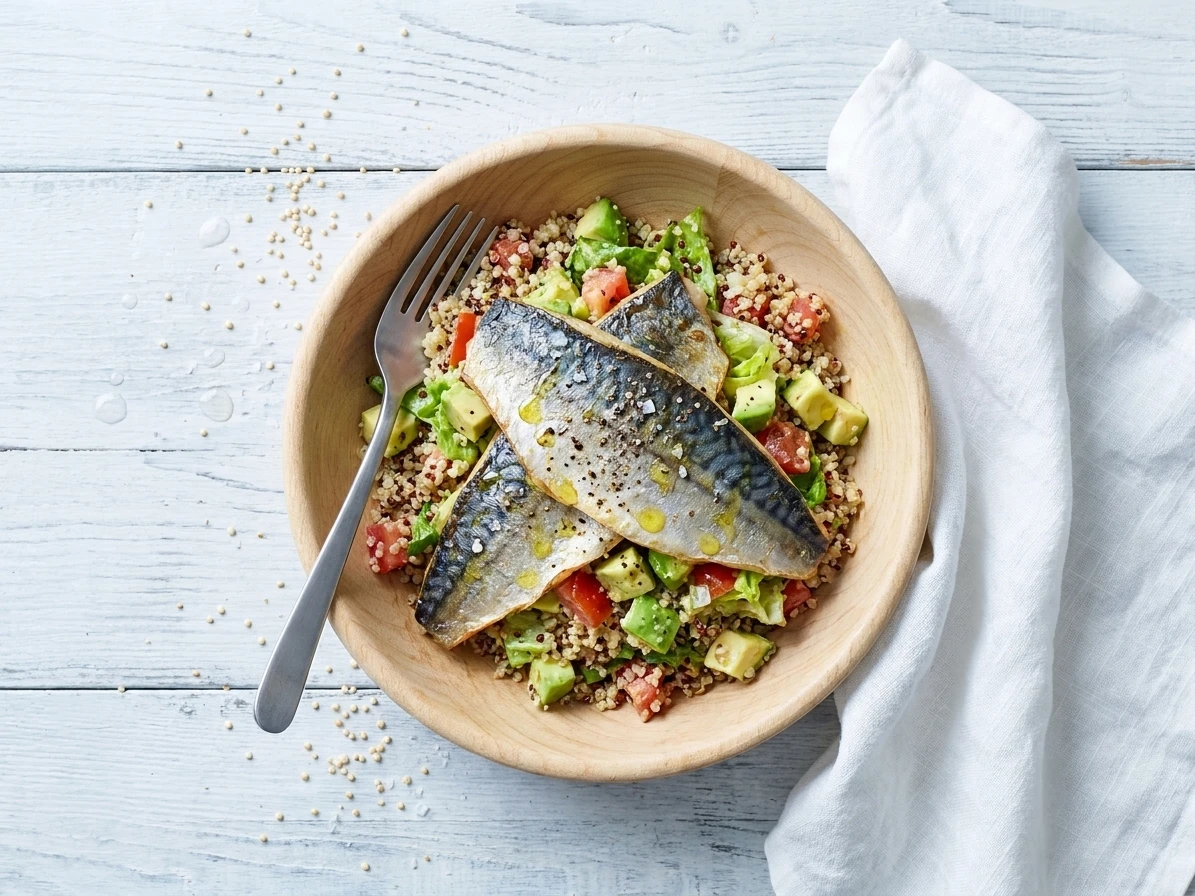 Gegrilde makreel met quinoasalade