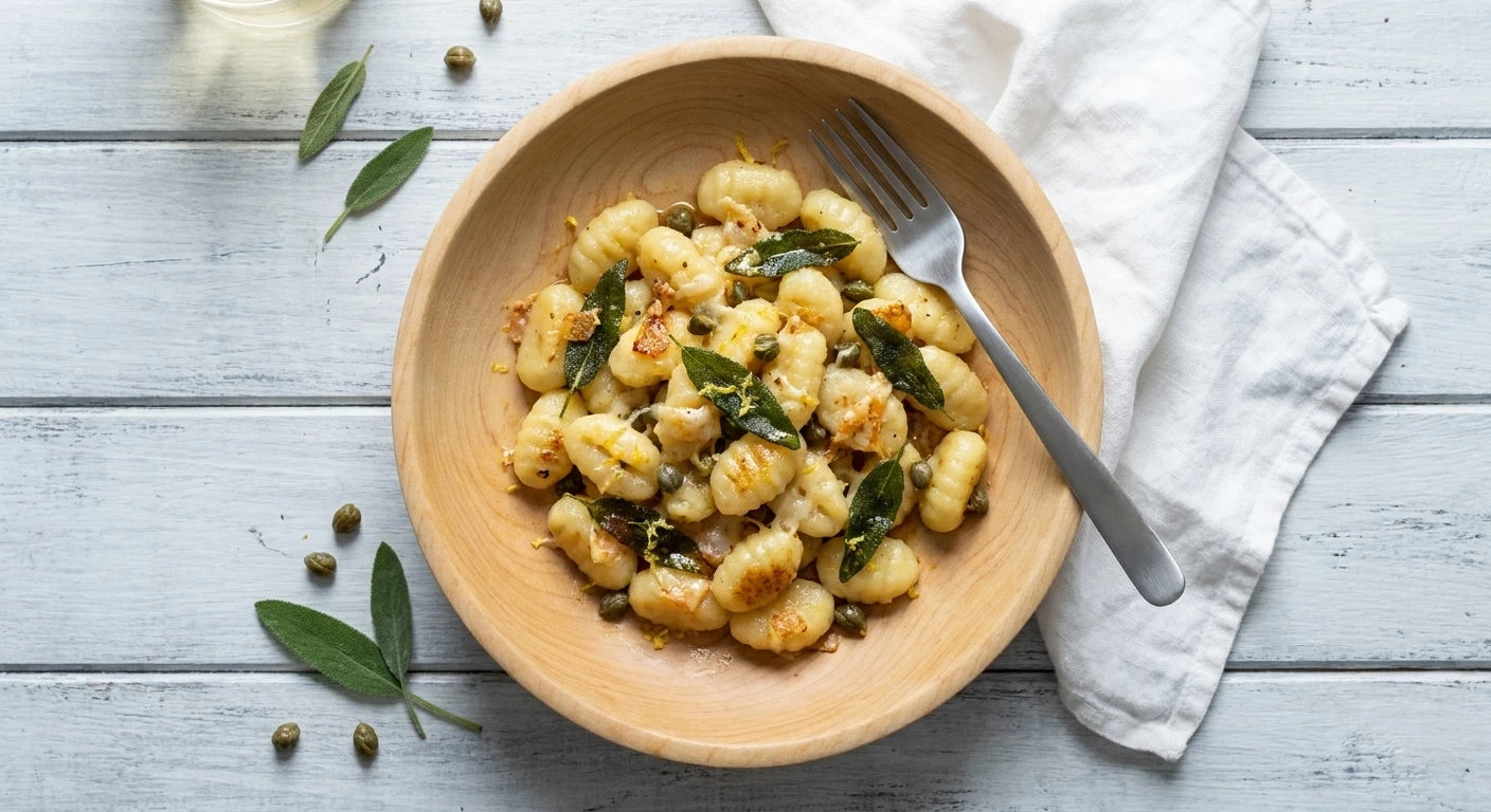 Gnocchi met abdijkaas, salie en bruine boter