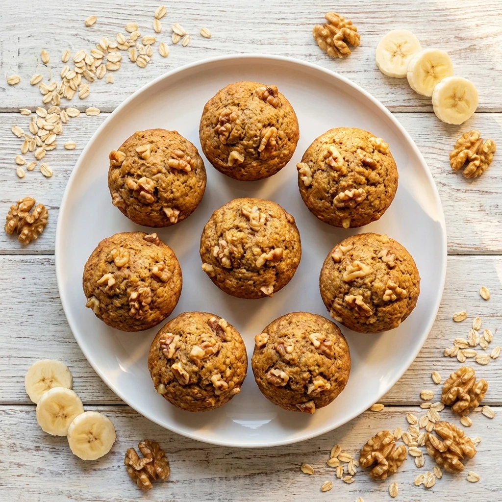 Havermout muffins met banaan
