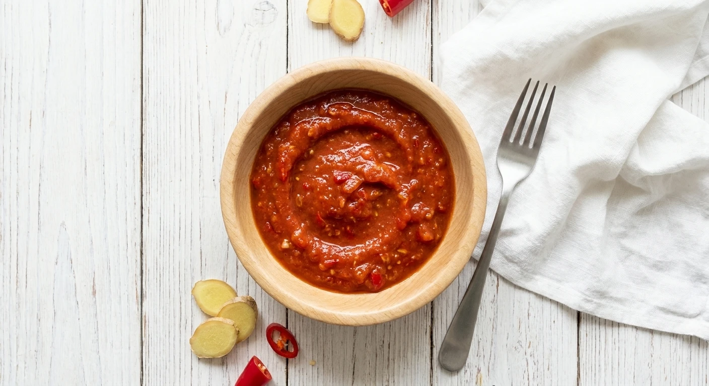 Homemade chiliketchup