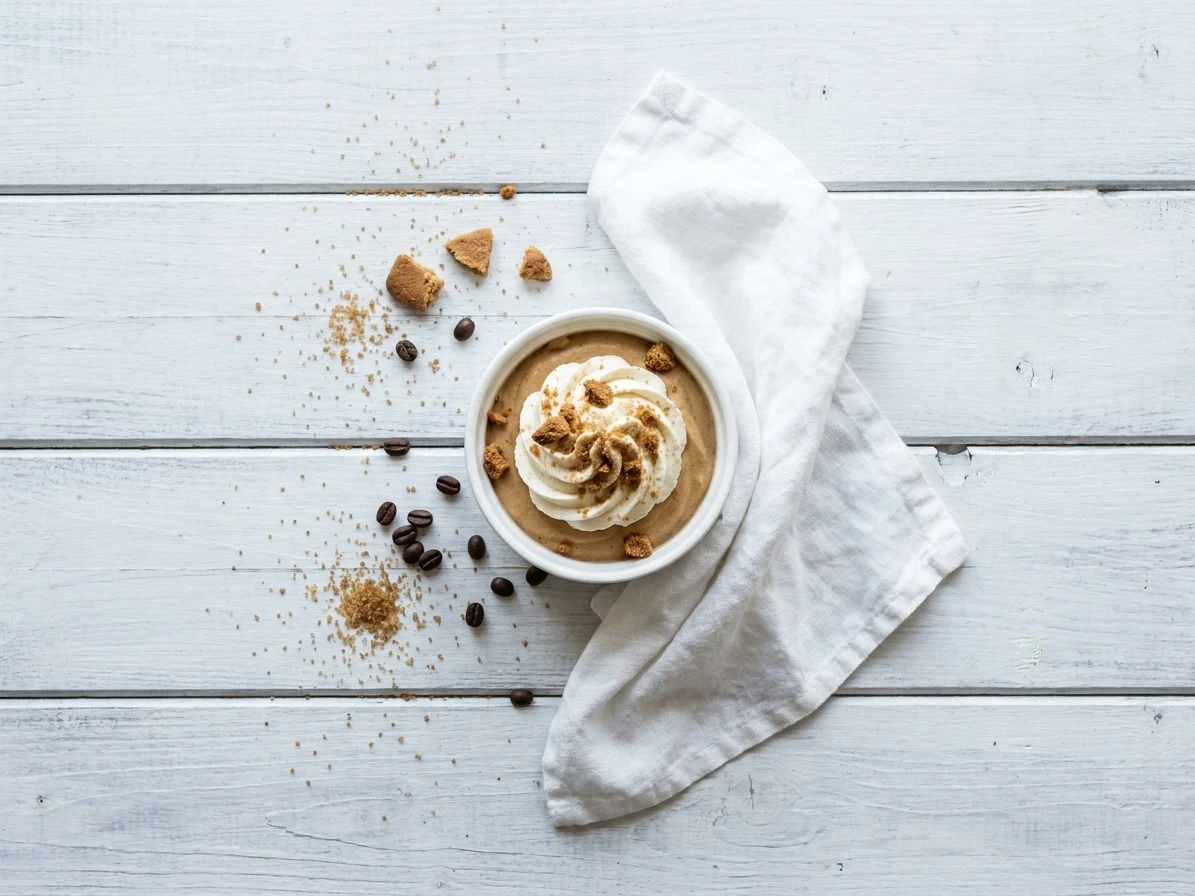 Irish coffee mousse met slagroom en café noir koekjes