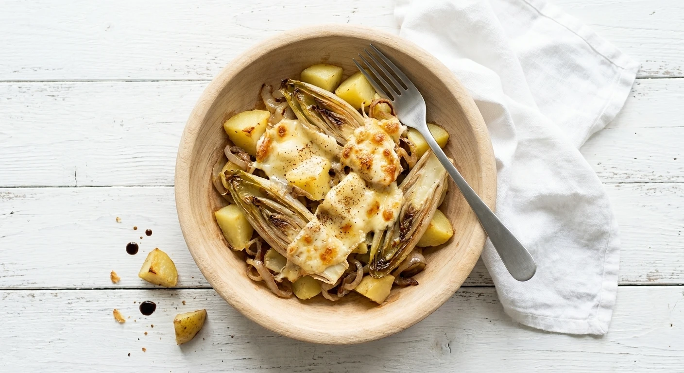 Tartiflette met witloof en Belgische kaas